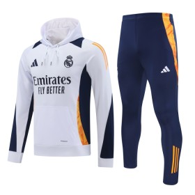 Real Madrid Hoodie Felpe da Allenamento 2024-25 Bianca